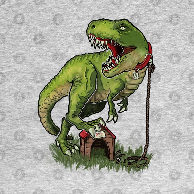 Domesticated Tyrannosaurus by raxarts